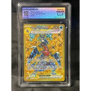 2023 Pokémon Garchomp EX #260 Paradox Rift Full Art ArenaClub Graded GEM MINT 10
